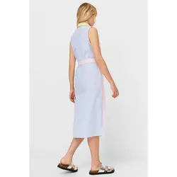 خرید پیراهن نخی زنانه استرادیواریوس کد 89202 | فروشگاه اینترنتی بانی استایل