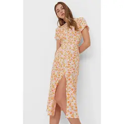 خرید پیراهن میدی زنانه استرادیواریوس کد 89224 | فروشگاه اینترنتی بانی استایل