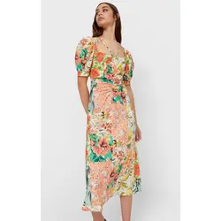 خرید پیراهن میدی زنانه استرادیواریوس کد 89081 | فروشگاه اینترنتی بانی استایل