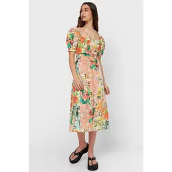 خرید پیراهن میدی زنانه استرادیواریوس کد 89081 | فروشگاه اینترنتی بانی استایل