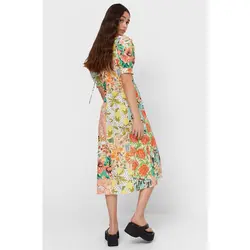 خرید پیراهن میدی زنانه استرادیواریوس کد 89081 | فروشگاه اینترنتی بانی استایل