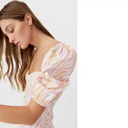 خرید پیراهن میدی زنانه استرادیواریوس کد 89045 | فروشگاه اینترنتی بانی استایل