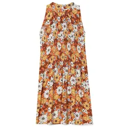 خرید پیراهن ویسکوز طرح دار زنانه استرادیواریوس کد 89034 | بانی استایل