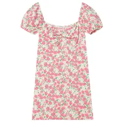 خرید پیراهن کوتاه زنانه استرادیواریوس کد 89180 | فروشگاه اینترنتی بانی استایل