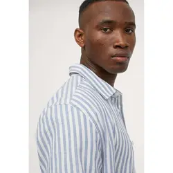 خرید پیراهن راه راه مردانه اچ اند ام کد 86580 | فروشگاه اینترنتی بانی استایل