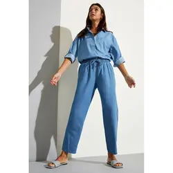 خرید شومیز جین زنانه دفکتو کد 86517 | فروشگاه اینترنتی بانی استایل