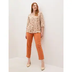 خرید بلوز یقه هفت زنانه ال سی وایکیکی کد 86032 | فروشگاه اینترنتی بانی استایل