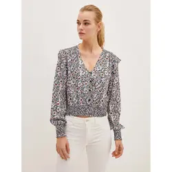 خرید بلوز یقه هفت زنانه ال سی وایکیکی کد 85950 | فروشگاه اینترنتی بانی استایل