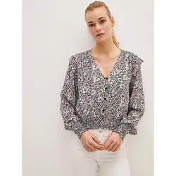 خرید بلوز یقه هفت زنانه ال سی وایکیکی کد 85950 | فروشگاه اینترنتی بانی استایل