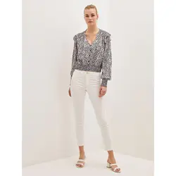 خرید بلوز یقه هفت زنانه ال سی وایکیکی کد 85950 | فروشگاه اینترنتی بانی استایل