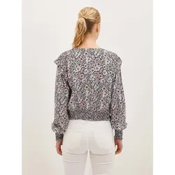 خرید بلوز یقه هفت زنانه ال سی وایکیکی کد 85950 | فروشگاه اینترنتی بانی استایل