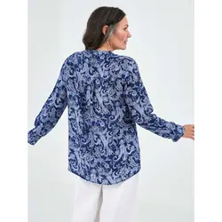 خرید بلوز طرح دار زنانه ال سی وایکیکی کد 85937 | فروشگاه اینترنتی بانی استایل