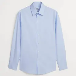 خرید پیراهن نخی آستین بلند مردانه زارا کد 87804 | فروشگاه اینترنتی بانی استایل