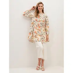 خرید تونیک گلدار زنانه ال سی وایکیکی کد 86477 | فروشگاه اینترنتی بانی استایل