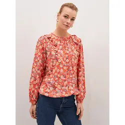 خرید بلوز گلدار زنانه ال سی وایکیکی کد 86285 | فروشگاه اینترنتی بانی استایل