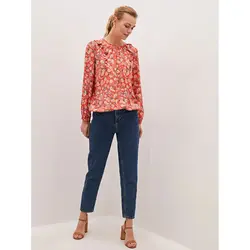 خرید بلوز گلدار زنانه ال سی وایکیکی کد 86285 | فروشگاه اینترنتی بانی استایل