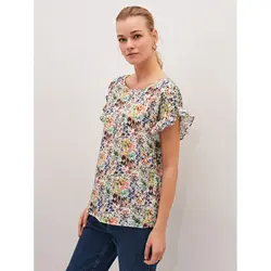 خرید بلوز یقه گرد زنانه ال سی وایکیکی کد 86229 | فروشگاه اینترنتی بانی استایل