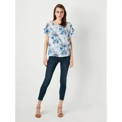 خرید بلوز یقه گرد زنانه ال سی وایکیکی کد 86205 | فروشگاه اینترنتی بانی استایل