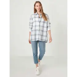 خرید شومیز آستین بلند زنانه ال سی وایکیکی کد 83197 | بانی استایل