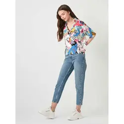 خرید شومیز آستین کوتاه زنانه ال سی وایکیکی کد 83109 | بانی استایل