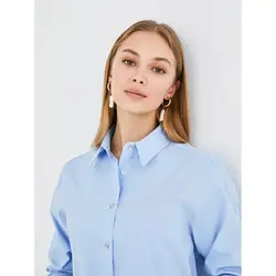 خرید شومیز آستین بلند زنانه ال سی وایکیکی کد 82994 | بانی استایل