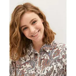 خرید شومیز طرح دار زنانه ال سی وایکیکی کد 82979 | بانی استایل