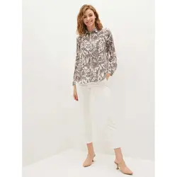 خرید شومیز طرح دار زنانه ال سی وایکیکی کد 82979 | بانی استایل