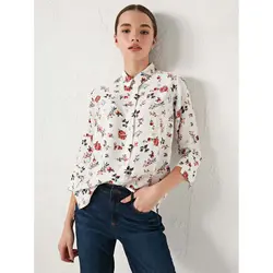 قیمت و خرید شومیز گلدار زنانه ال سی وایکیکی کد 82915 | بانی استایل