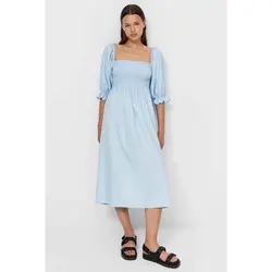 خرید پیراهن میدی زنانه استرادیواریوس کد 81868 | فروشگاه اینترنتی بانی استایل