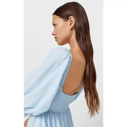 خرید پیراهن میدی زنانه استرادیواریوس کد 81868 | فروشگاه اینترنتی بانی استایل