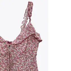 خرید پیراهن کوتاه گلدار زنانه زارا کد 82468 | فروشگاه اینترنتی بانی استایل