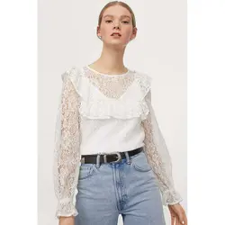 خرید بلوز توری زنانه اچ اند ام کد 82410 | فروشگاه اینترنتی بانی استایل