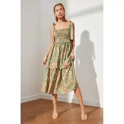 خرید پیراهن میدی زنانه ترندیول میلا کد 80197 | فروشگاه اینترنتی بانی استایل