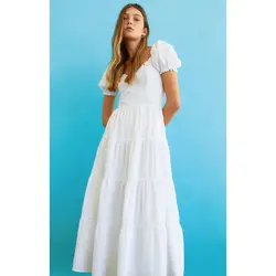 خرید پیراهن میدی زنانه استرادیواریوس کد 81769 | فروشگاه اینترنتی بانی استایل