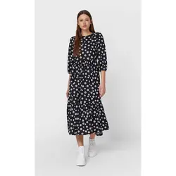 خرید پیراهن میدی زنانه استرادیواریوس کد 75946 | فروشگاه اینترنتی بانی استایل