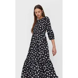 خرید پیراهن میدی زنانه استرادیواریوس کد 75946 | فروشگاه اینترنتی بانی استایل