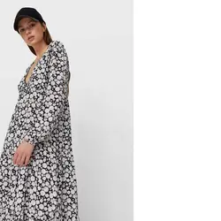 خرید پیراهن بلند زنانه استرادیواریوس کد 75934 | فروشگاه اینترنتی بانی استایل