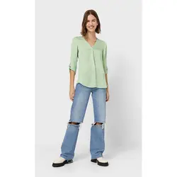 خرید بلوز یقه هفت زنانه استرادیواریوس کد 75923 | فروشگاه اینترنتی بانی استایل