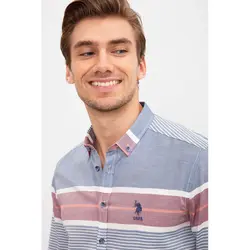 خرید پیراهن آستین بلند مردانه یو اس پولو کد 75232 | فروشگاه اینترنتی بانی استایل