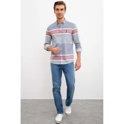 خرید پیراهن آستین بلند مردانه یو اس پولو کد 75232 | فروشگاه اینترنتی بانی استایل