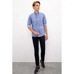 خرید پیراهن آستین بلند مردانه یو اس پولو کد 75215 | فروشگاه اینترنتی بانی استایل