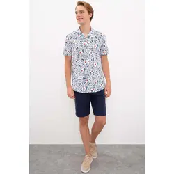 قیمت و خرید پیراهن آستین کوتاه مردانه یو اس پولو کد 75199 | بانی استایل