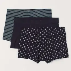 خرید شورت مردانه بسته 3 عددی اچ اند ام کد 74786 | بانی استایل