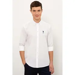 قیمت و خرید پیراهن آستین بلند مردانه یو اس پولو کد 72689 | بانی استایل