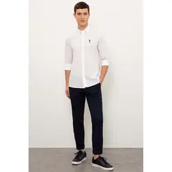 قیمت و خرید پیراهن آستین بلند مردانه یو اس پولو کد 72689 | بانی استایل