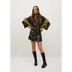 قیمت و خرید پیراهن کوتاه یقه هفت زنانه منگو کد 68390 | بانی استایل