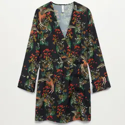 قیمت و خرید پیراهن کوتاه یقه هفت زنانه منگو کد 68390 | بانی استایل