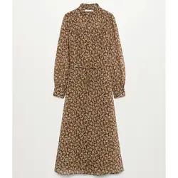 خرید پیراهن میدی زنانه منگو کد 68053 | فروشگاه اینترنتی بانی استایل