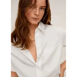 خرید شومیز ساتن زنانه منگو کد 67873 | فروشگاه اینترنتی بانی استایل