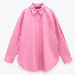 خرید شومیز آستین بلند زنانه زارا کد 70202 | فروشگاه اینترنتی بانی استایل